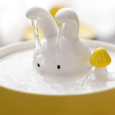 Bunny Flow Ceramic Cat Water Fountain Pet Bowls, Feeders & Waterers KittyNook Cat Company